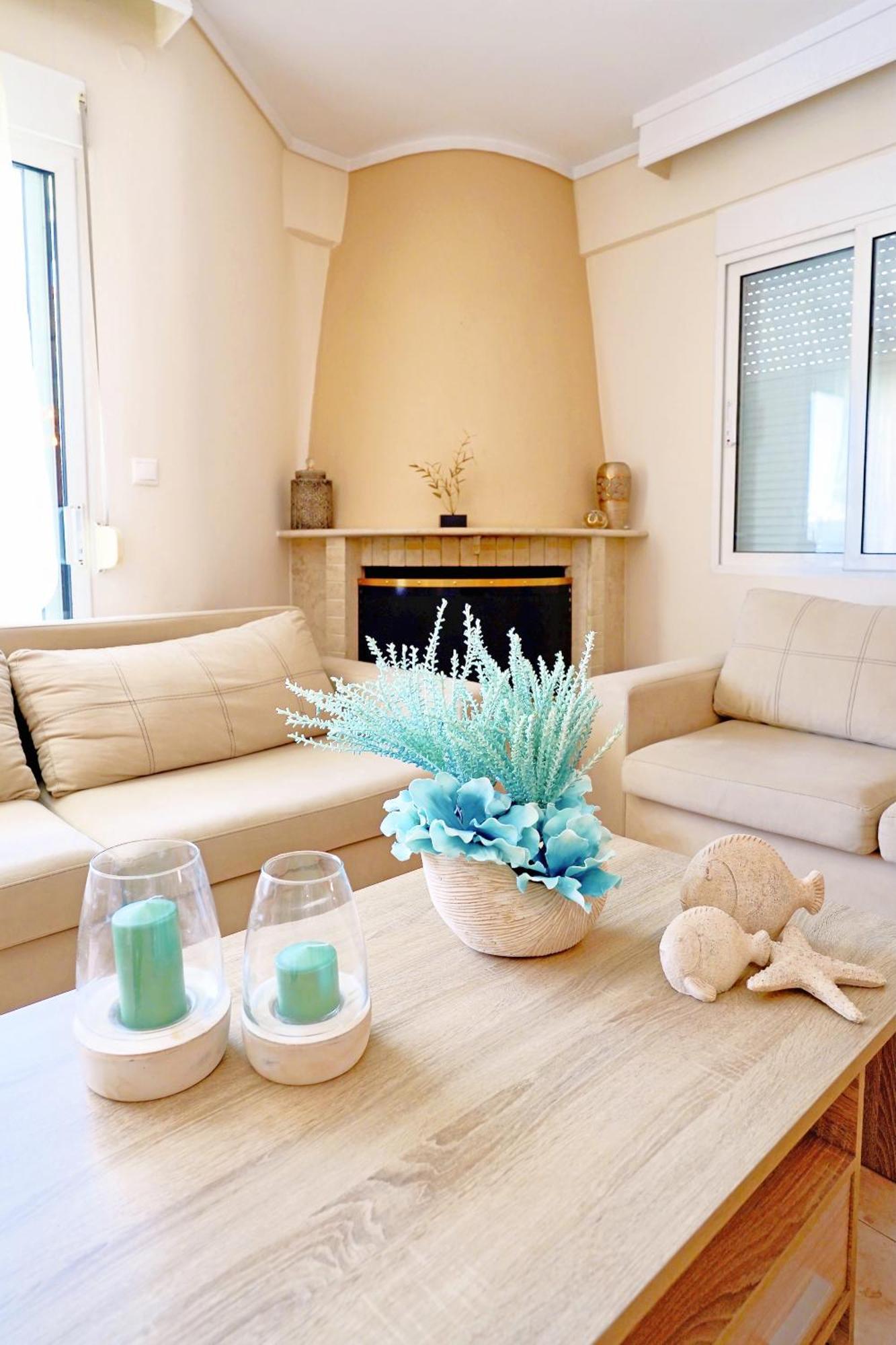 Lovely And Sunny Apartament 300M From Beach!! Peraía Buitenkant foto